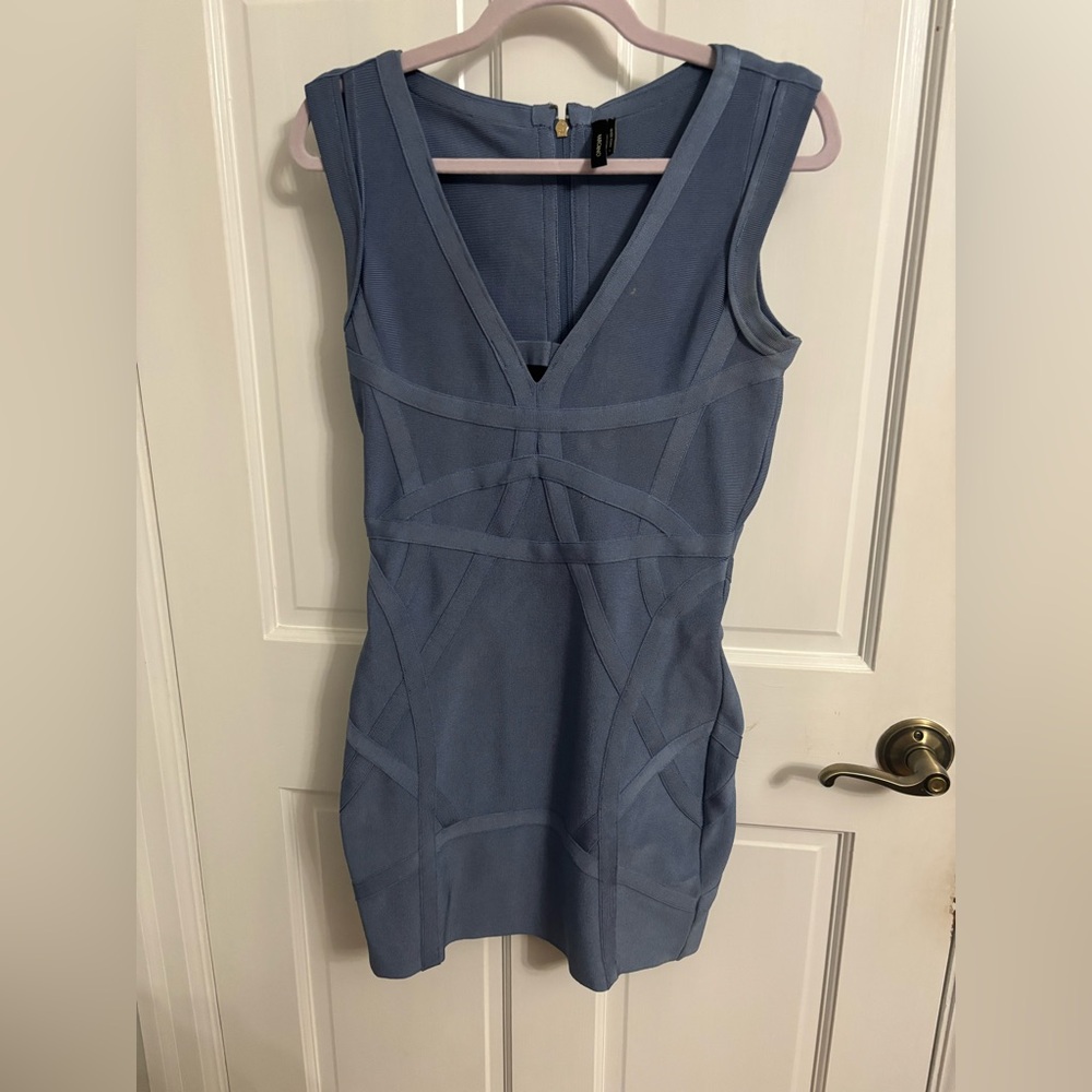 Guess by Marciano Slate Blue Mini Dress